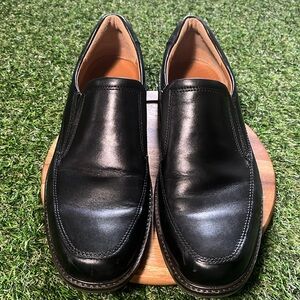Ecco Holton Apron Toe Black Loafers Size 43 Men’s 9.5 Extra Width